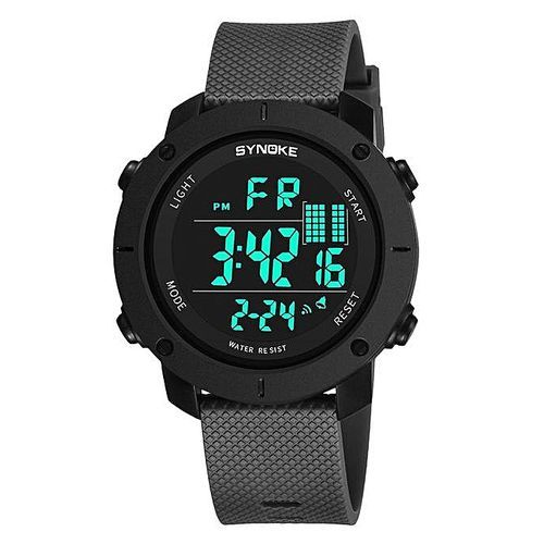 SYNOKE Brand Watch Sport LED Alarm Water Resistant Digital Wrist Watches For Boy Electronic Clock Stop Watch 9658 By HonTai