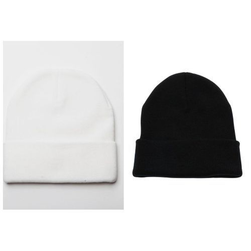 2in1 Luxury Unisex Head Warmer- White & Black