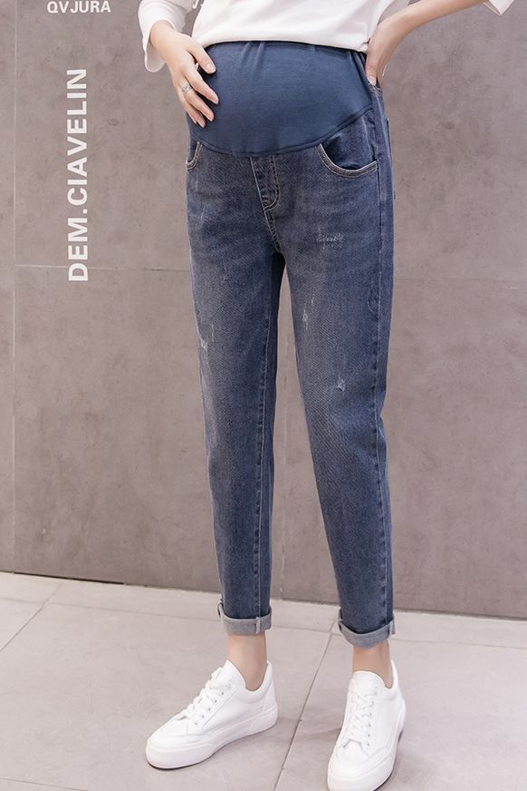 Maternity Pregnancy Jeans Maternity Jean Pants For Pregnant Women Elastic Waist