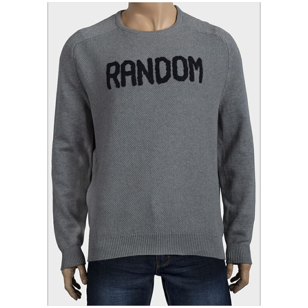 Mfed  Mens Slogan Waffle Knit Jumper
