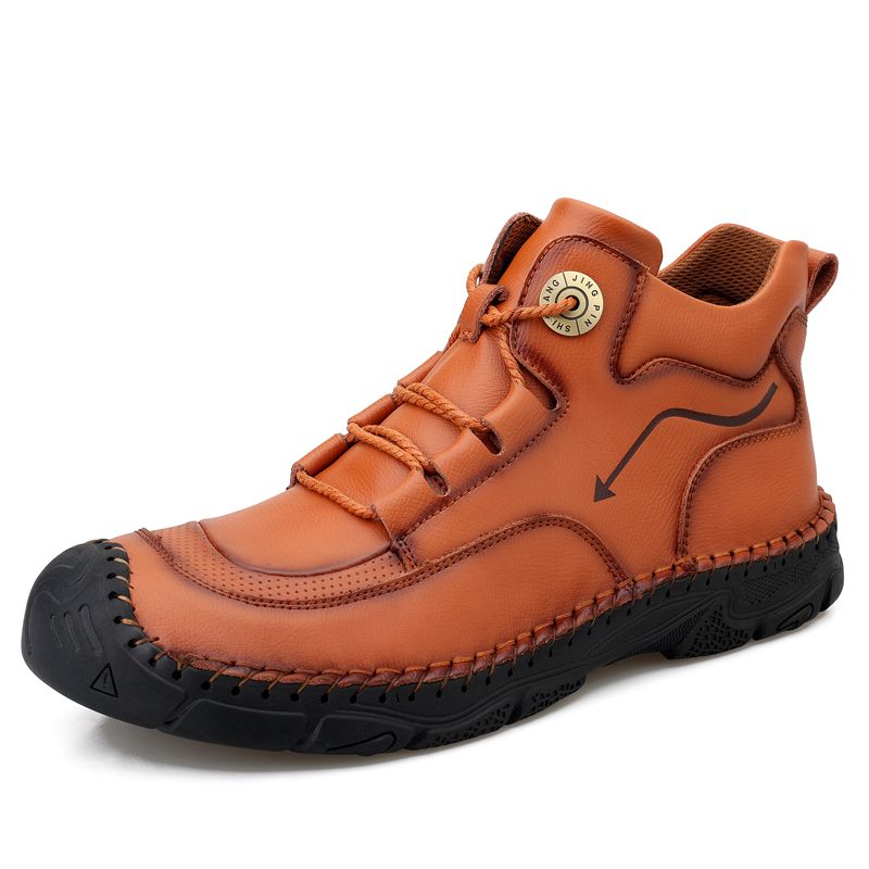 Men's Fashion Casual Hiking Climbing Leather High-top Boots Shoes