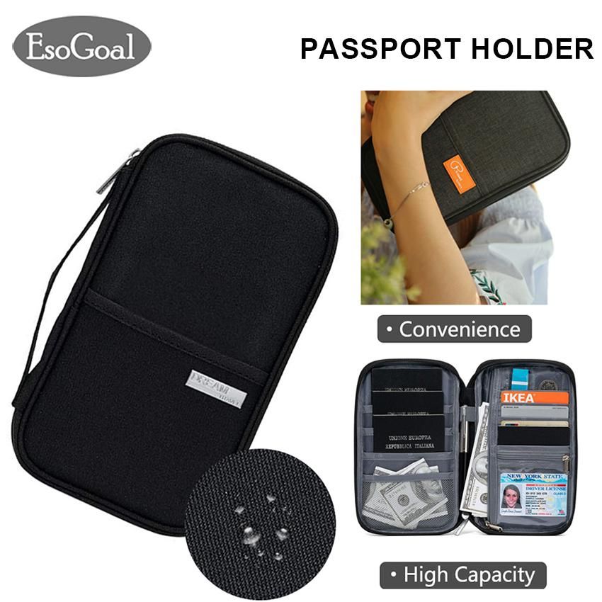 EsoGoal Multifunction Passport Holder Waterproof Fashion Bag
