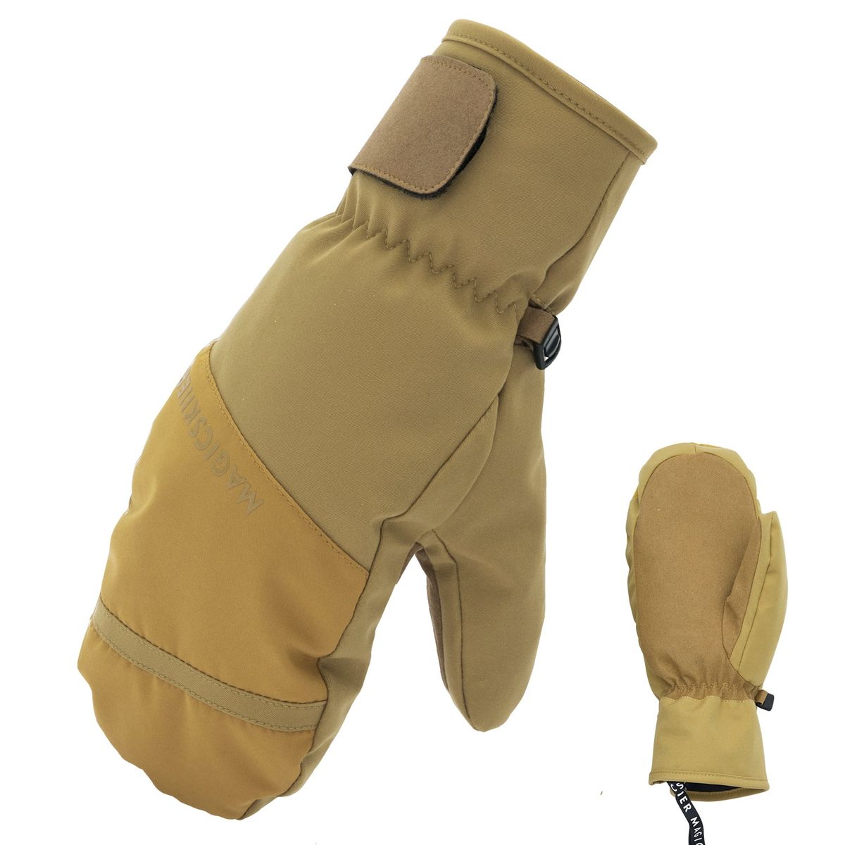 (Pink)Extra Thick PU Palm Ski Gloves Winter Snow Outdoor