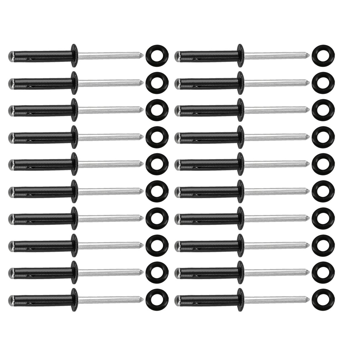 20pcs Tri-Grip Rivets O Rings Set For Kayak Canoe Boat