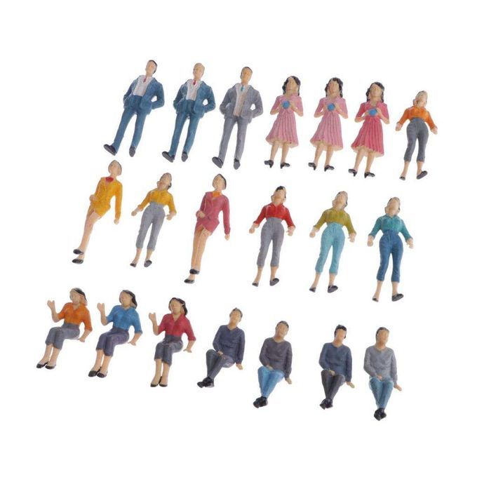 20pcs 1/25 Sand Table Doll DIY Handmade Building Model Color Material