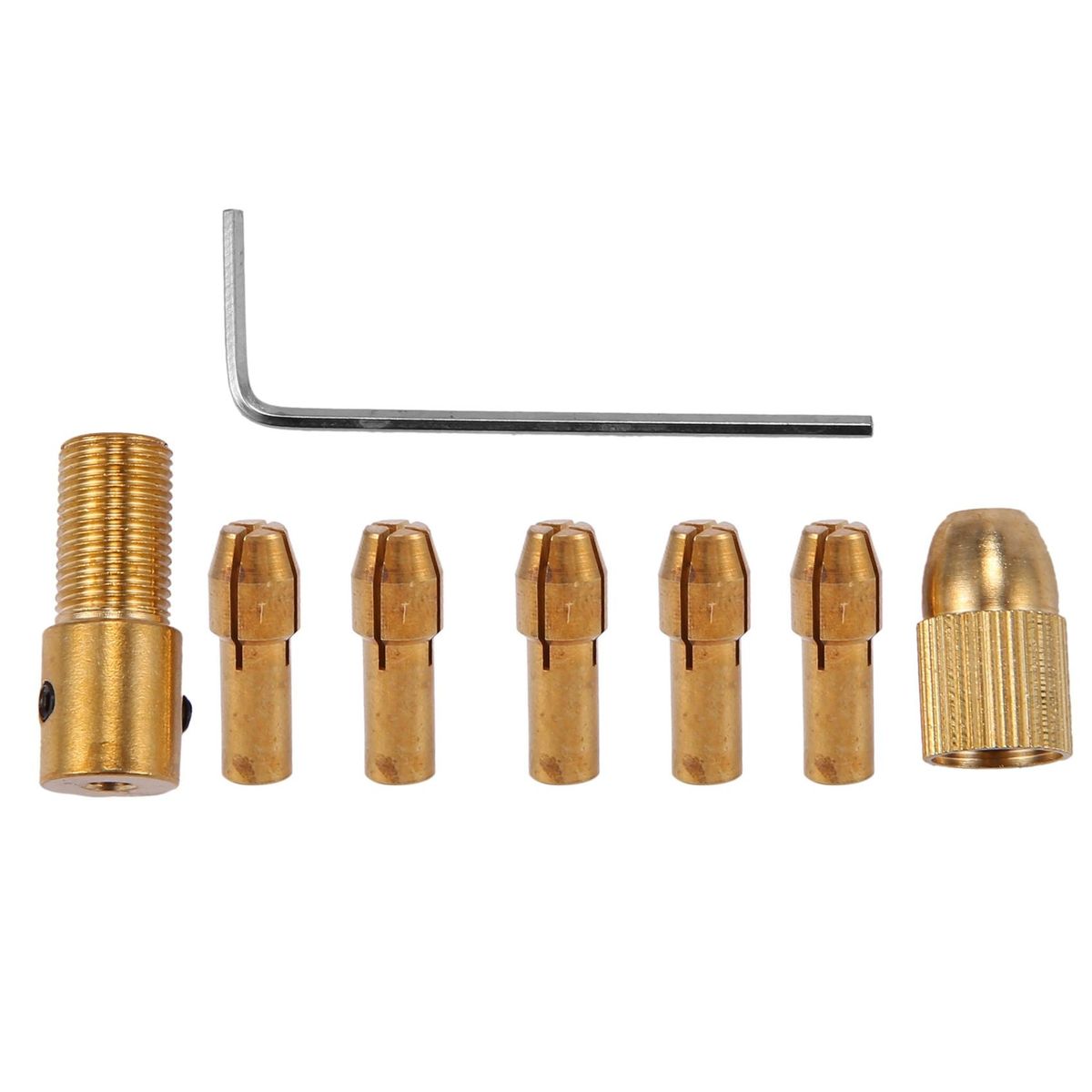 8Pcs 0.5-3mm Small Electric Drill Bit Collet Mini Chuck Tool