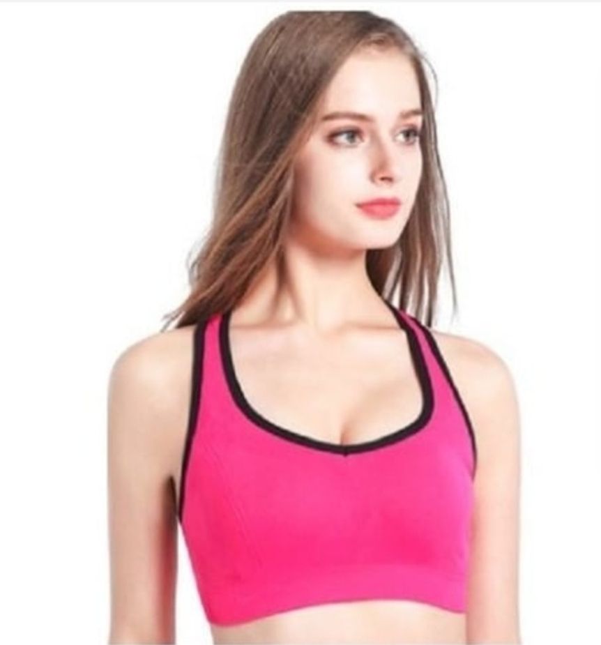 Ladies Sports Bratop For Jogging And Exercise (Pink)
