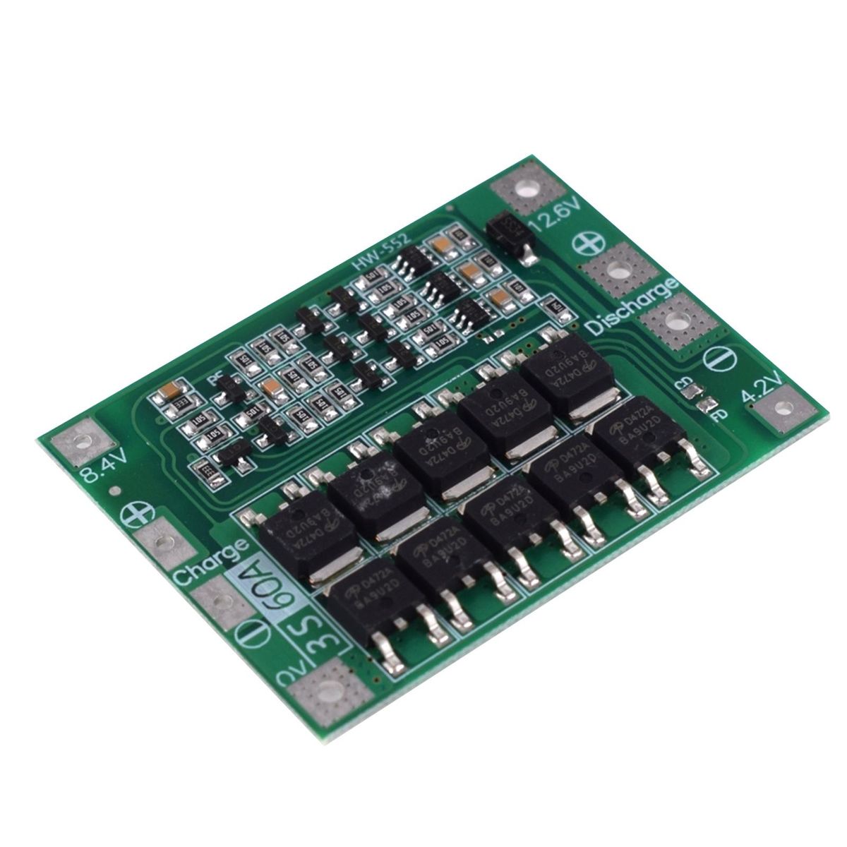 3S 60A Li-ion Cell Protections Board Enhance Version Lithium Batterys BMS Integrated Circuits Protective Board for Drill Motor