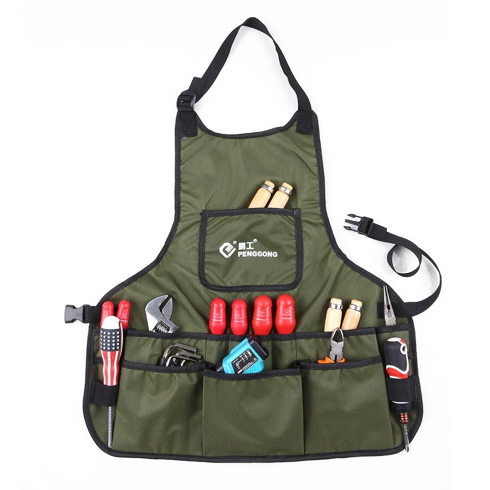 Canvas Garden Tools Apron With Storage Pockets Men Women Gardeners Planting Accessory Practical Canvas Garden Tools