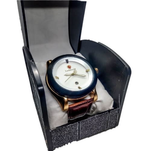 Business Men Leather Wristwatch - Brown