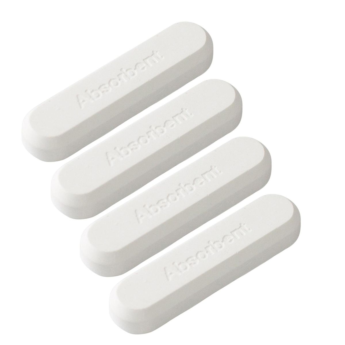 4Pcs Drying Stick Repeated Use Diatomaceous Earth Desiccant White