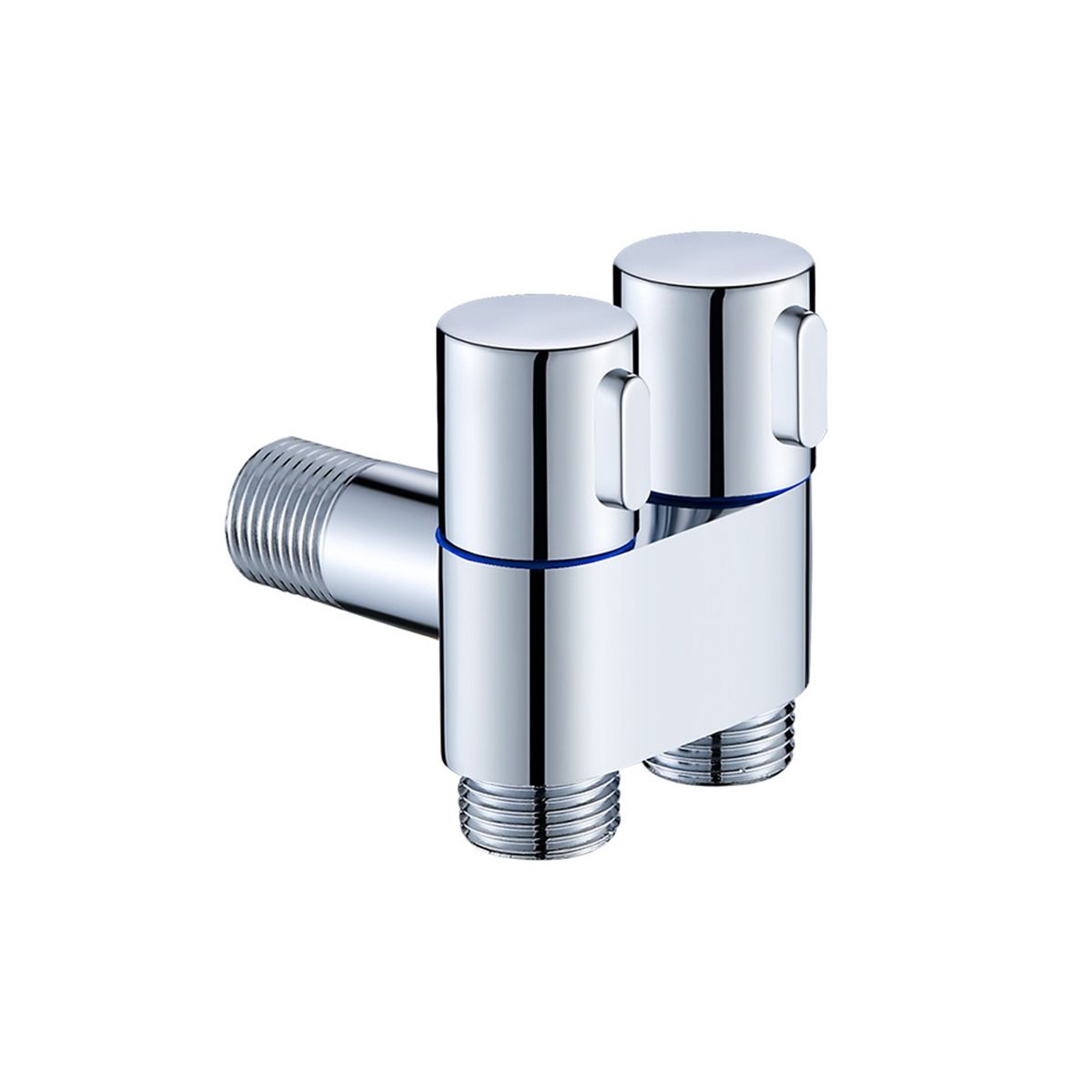 Mini Multi-Function Faucet Brass 1 Into 2 Out Dual Control
