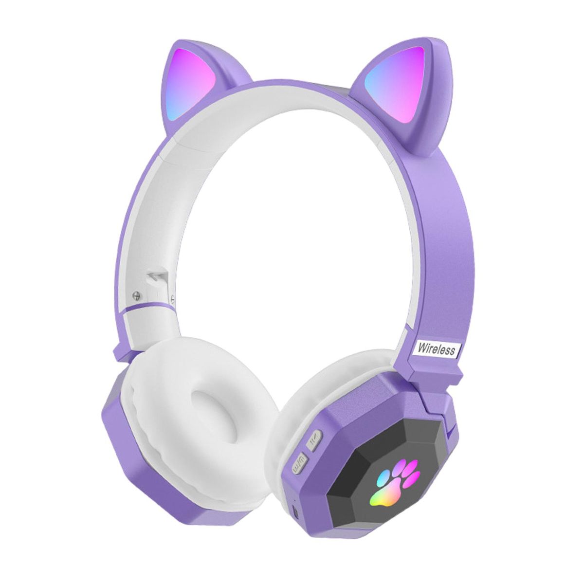 Over-ear Cat-ear Wireless Headphones Noise Canceling With