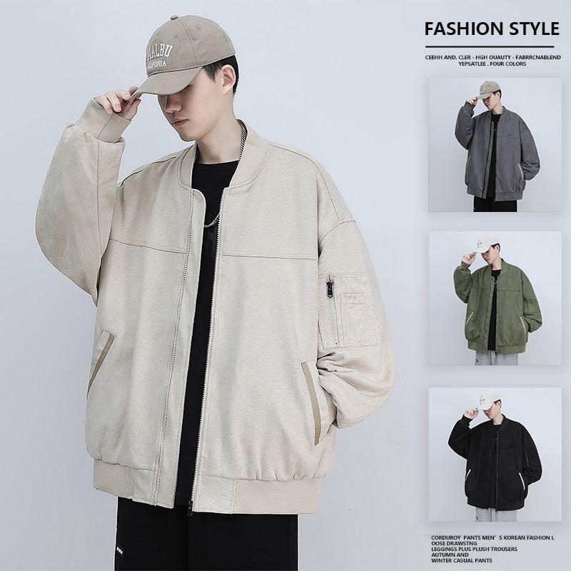 2023 New Premium Workwear Jacket Luxurious Suede Comfortable Versatile Lapel Casual Jacket For Men White