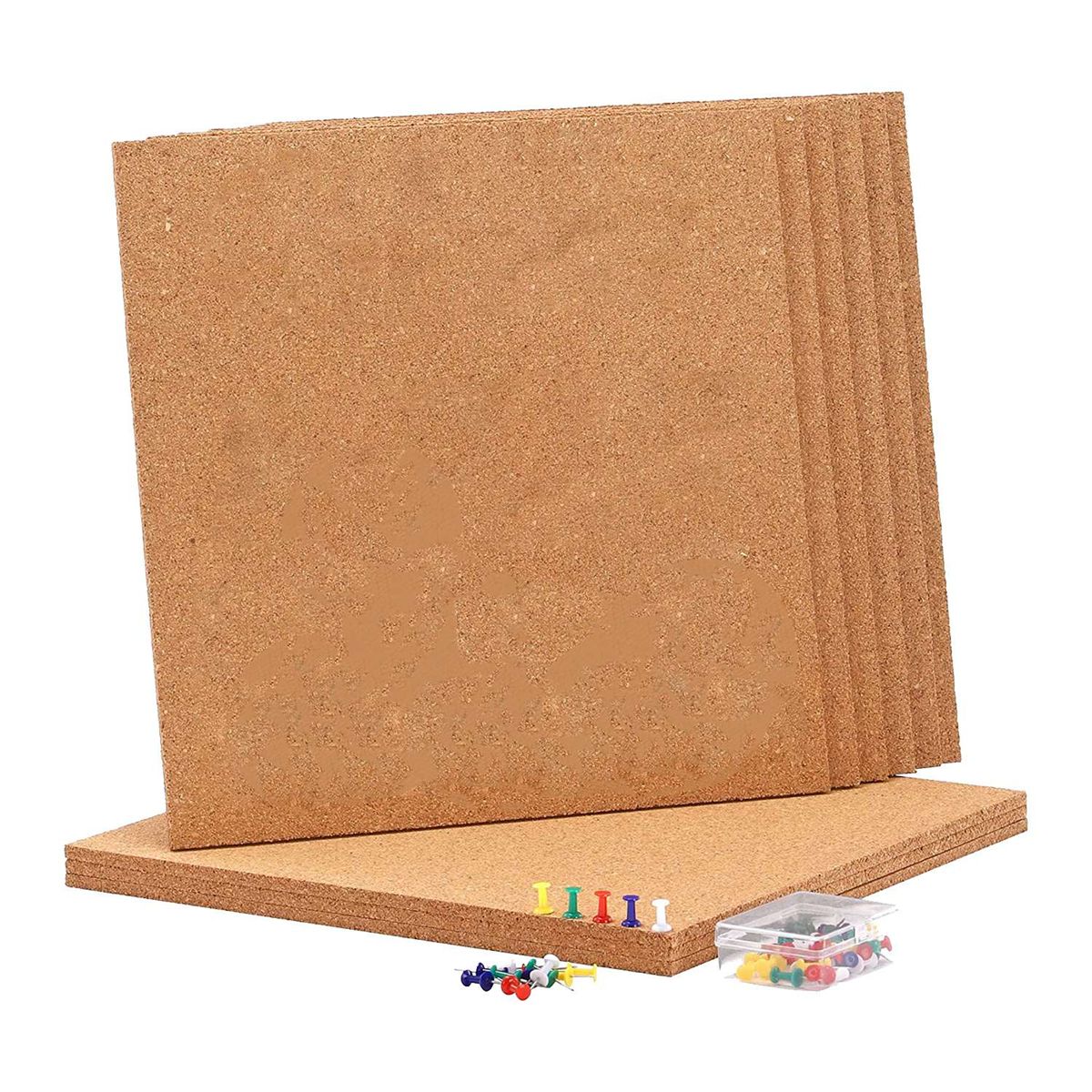Adhesive Cork Board for Wall 12inX12in -1/4in Thick Square