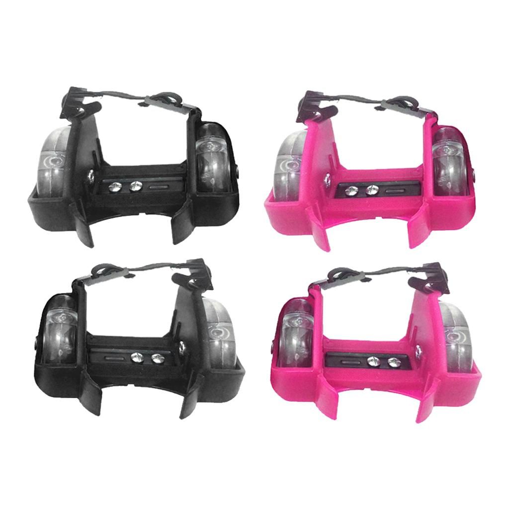 4x Adjustable Strap Heel Skates, Skating Exercise Shoes