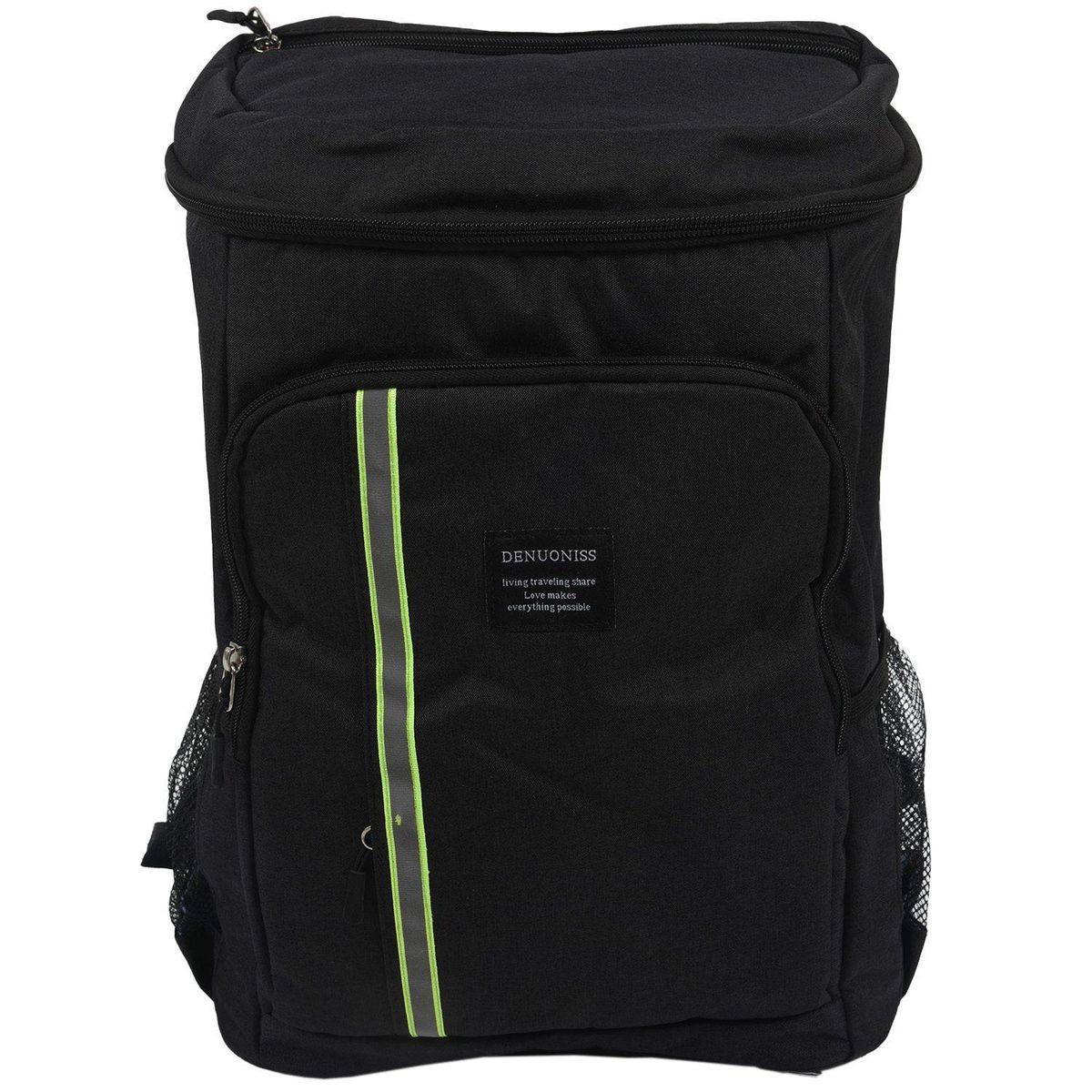 Denuoniss Insulated Cooler Bag Large Capacity Bag Portable Food Backpack Waterproof Ice Pack Lunch Bags For Picnic Hiking Camping Beach Black