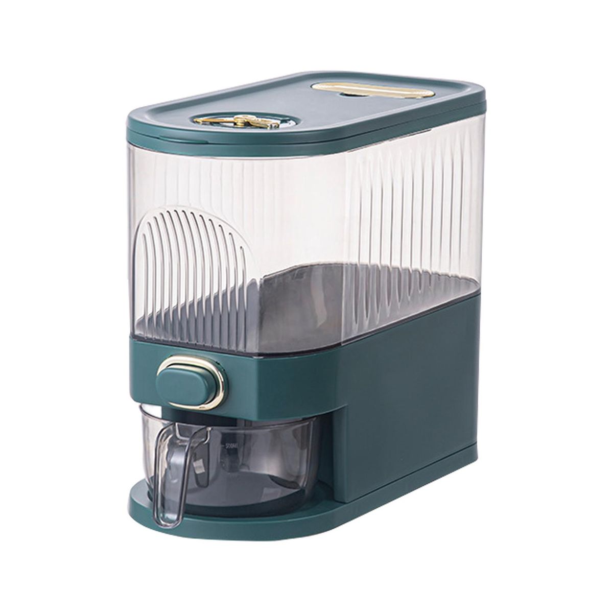 Rice Bucket Rice Storage Barrel Household Storage Rice Barrel Green