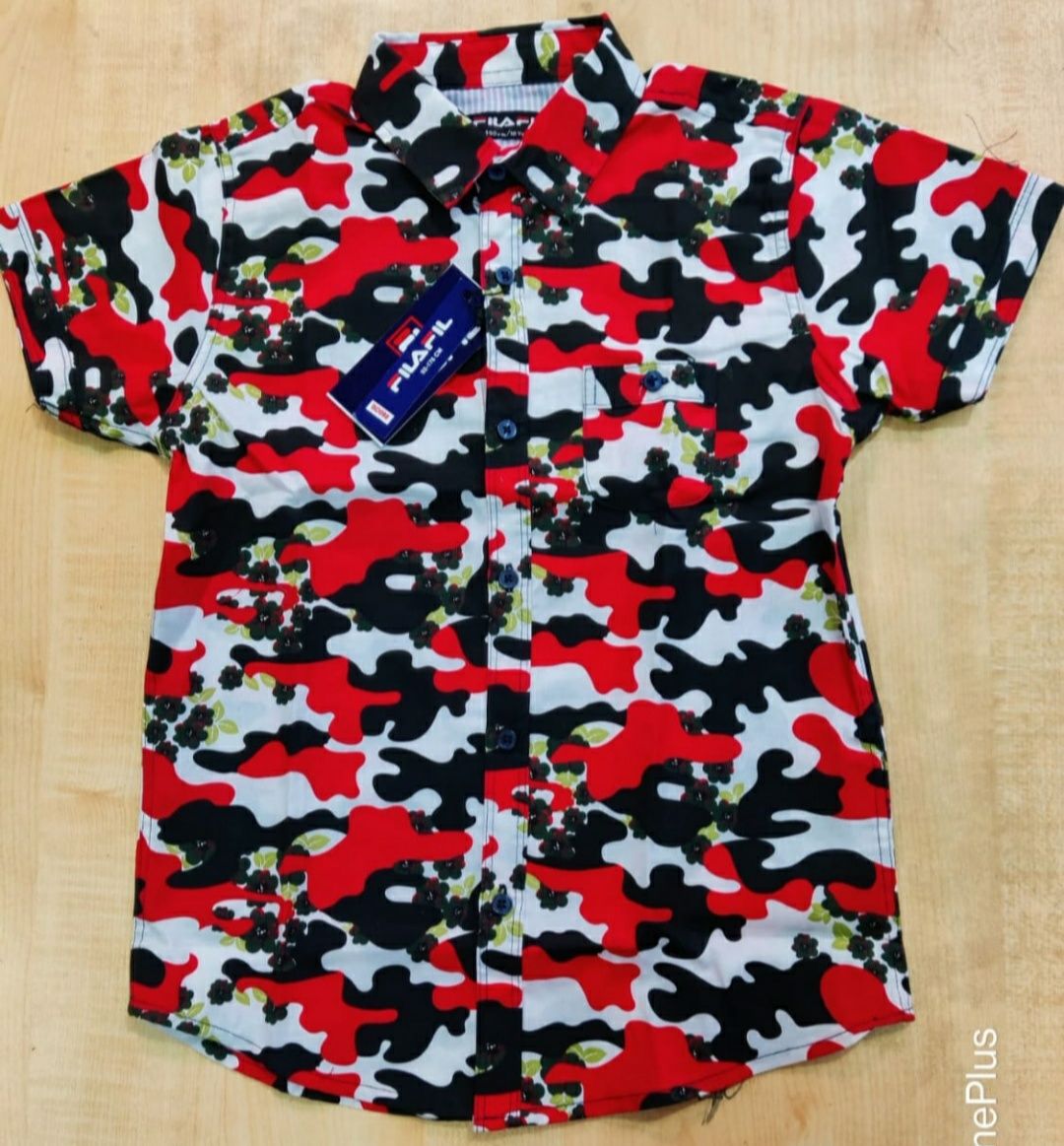 Boy's Trendy Camou Shirt( Size Runs Small, Order 2 Or 3 Sizes Up)