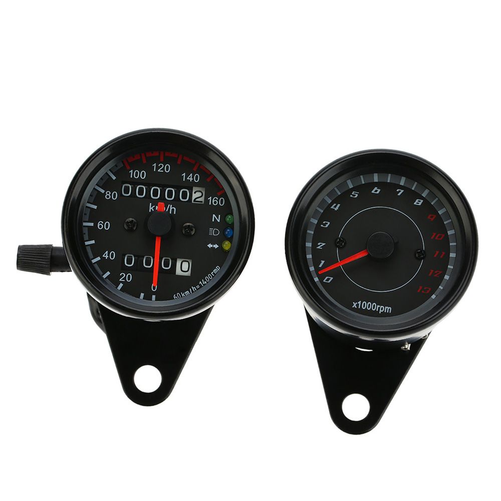 12V Motorcycle 13000 RPM Tachometer Km/h Speedometer Dual