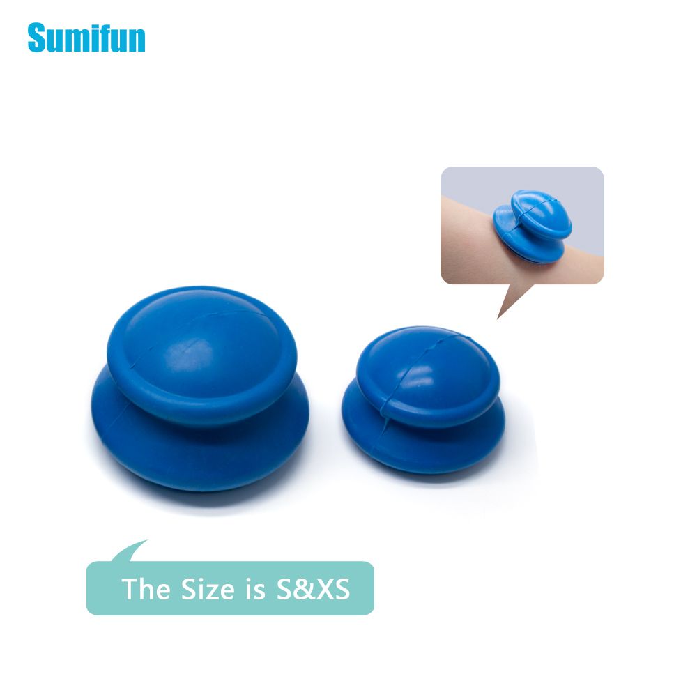 Massage Relax 2Pcs Cupping Silicone Back Cupping Jar Body Vacuum Neck Full Massager Cups Cups Cups Health Care