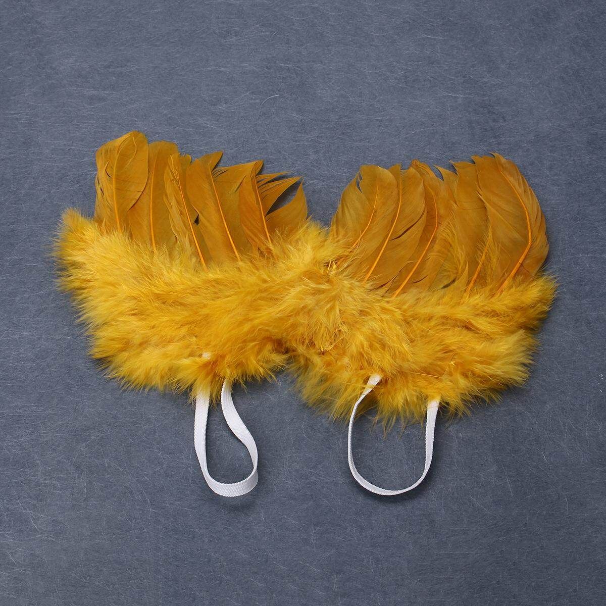 Baby Photography Props / Girls Boys Newborn Baby Gold Angel Wings Leaf Headband Photo Photography Props Army Green