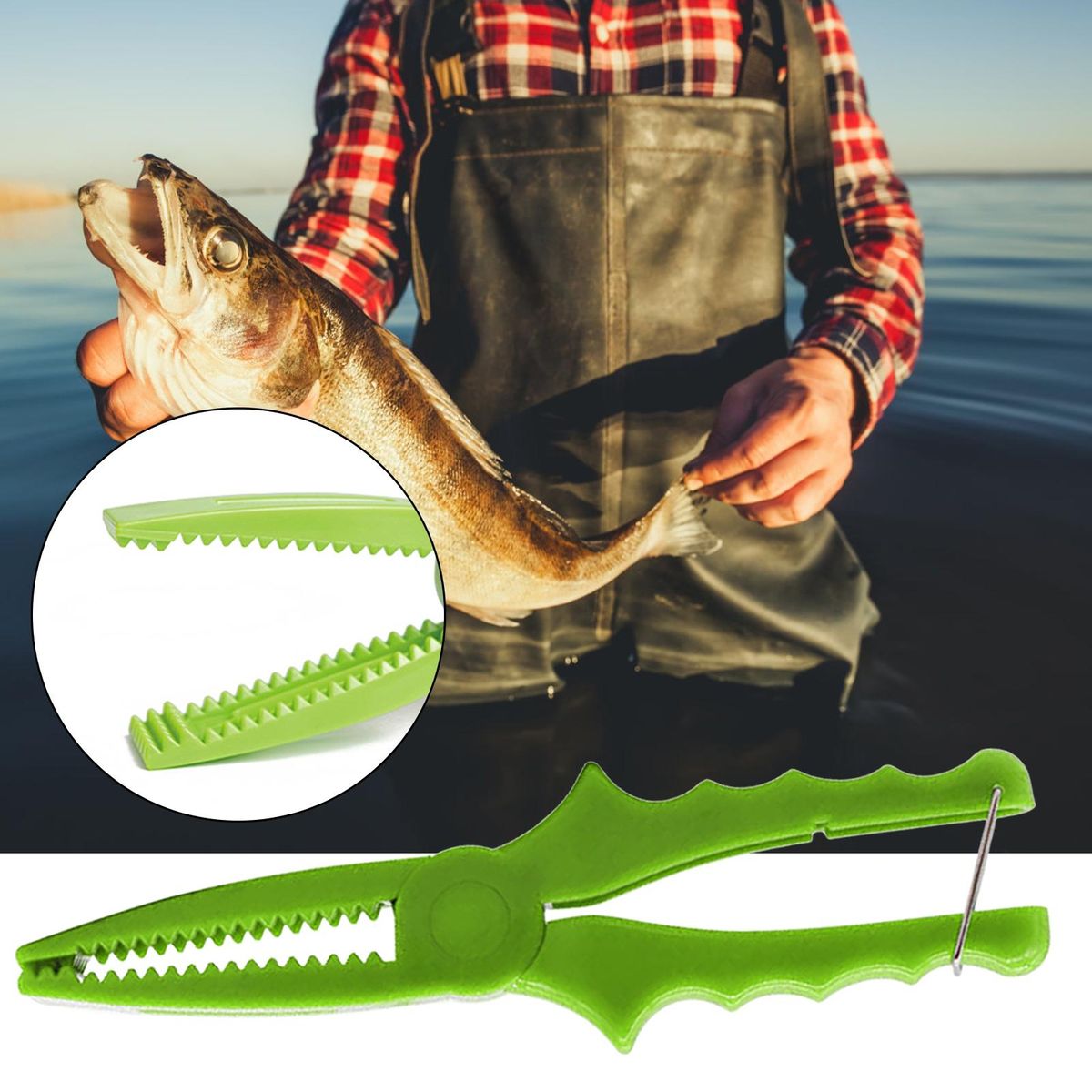 Fish Anti-aging Mini Fishing Controller Green
