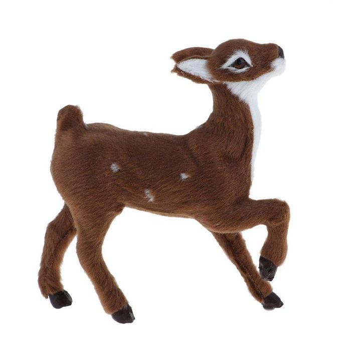 Collectibles Animal Figurines Christmas Elk Dark Brown Female Stand