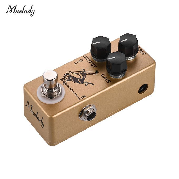 Muslady Golden Horse Guitar Overdrive Effect Pedal Full