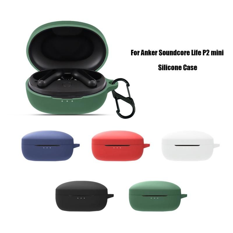 Shockproof Cover for Anker-Soundcore Life P2 mini Waterproof Earphone Protect Case Headphone Protection Non-slip Sleeve