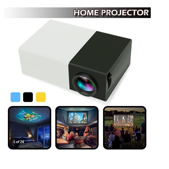 Mini LED Projector Audio Media Video Player 1080P