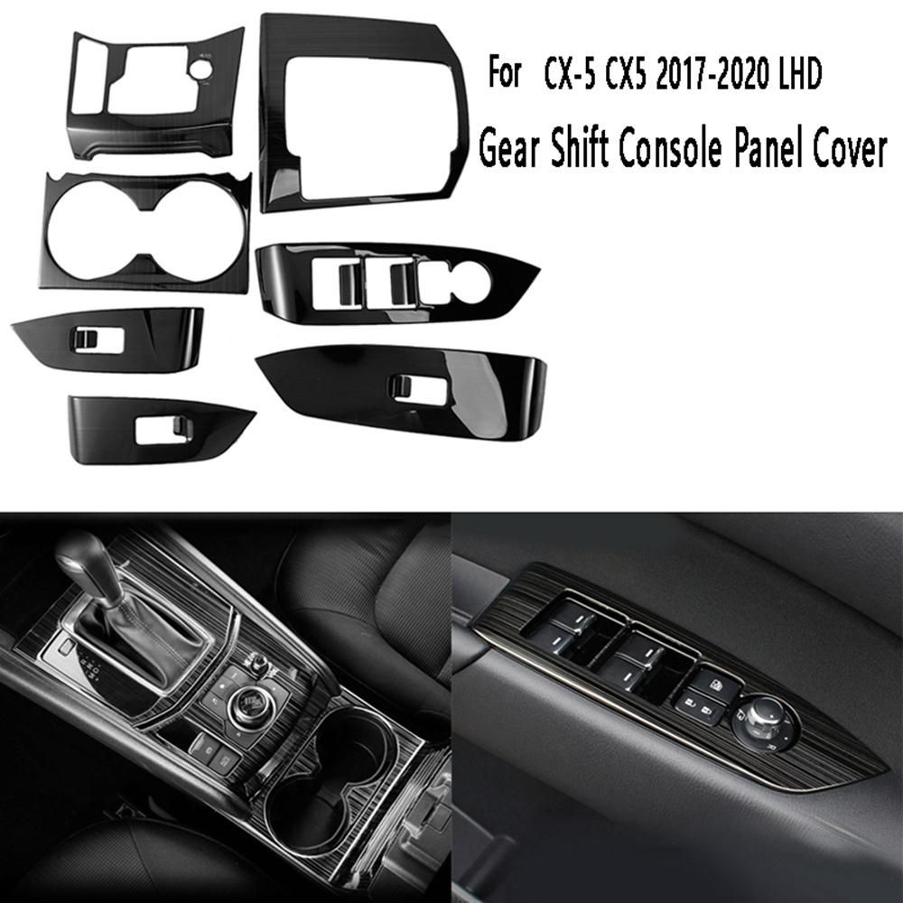 1 Set Car Gear Shift Console Panel Cover Trim Cup Holder