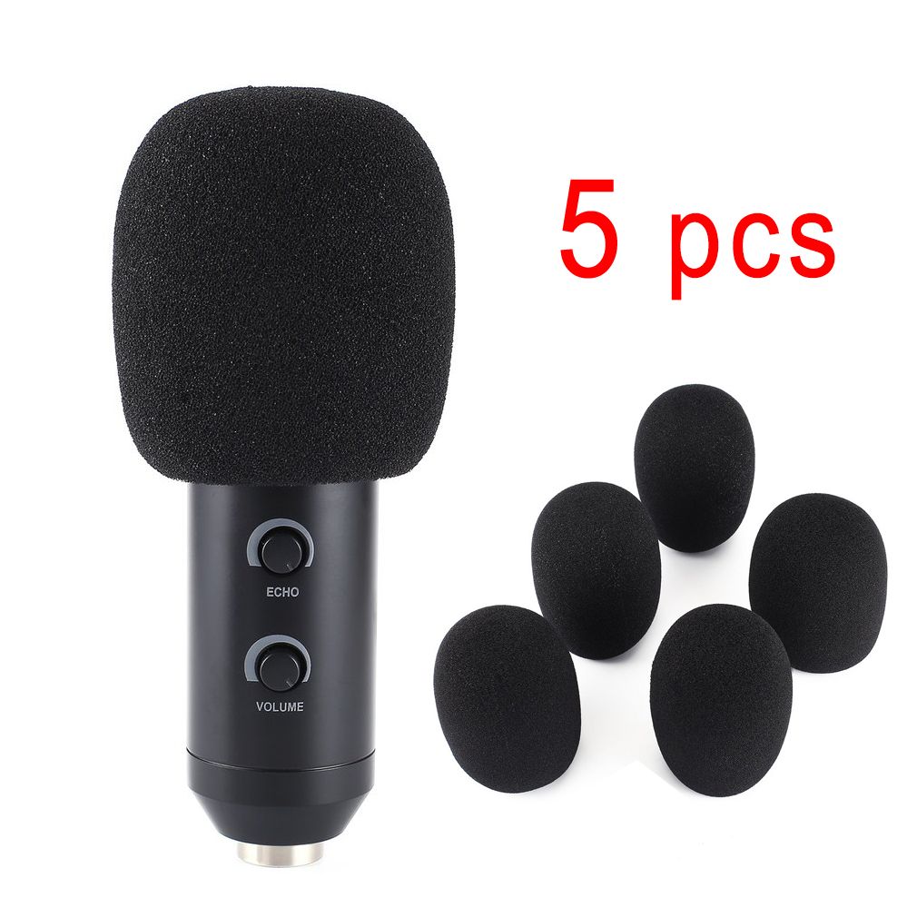 5pcs Microphone Replacement Foam Microphone Cover Mic