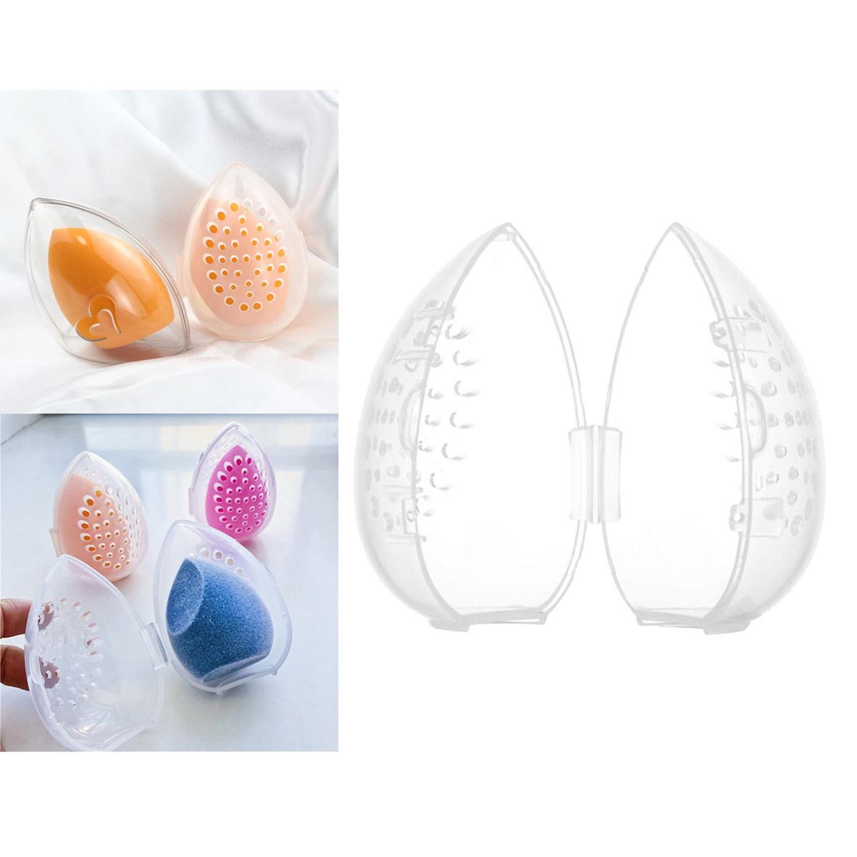 Storage Box  Makeup Sponge Holder For  Shelf