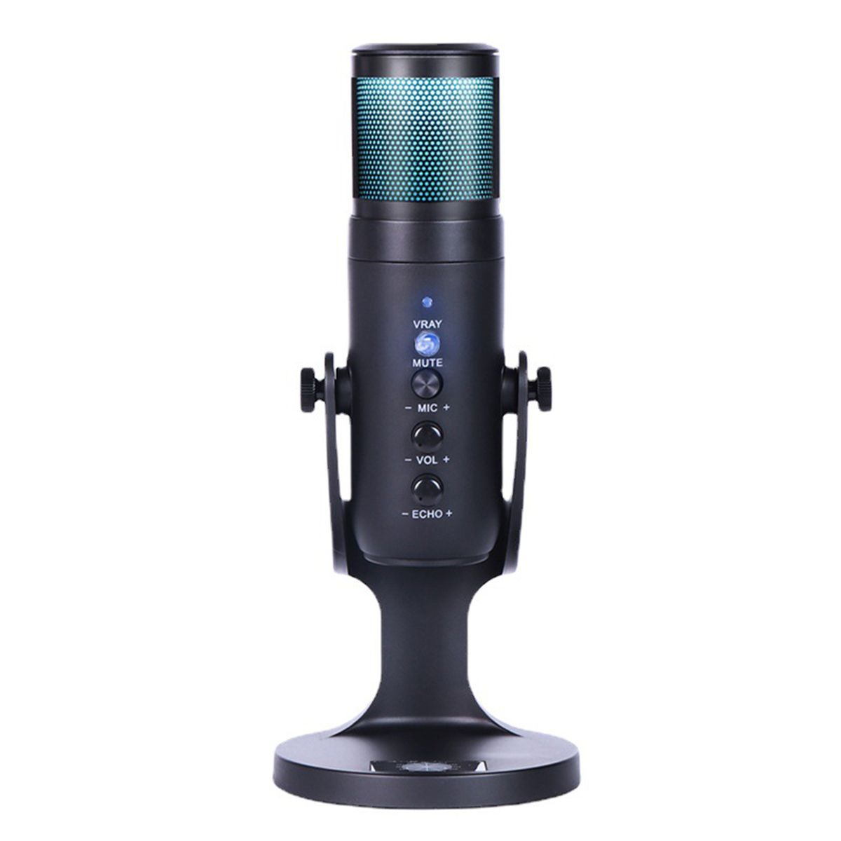 USB Condenser Microphone Tabletop Desktop RGB Microphone