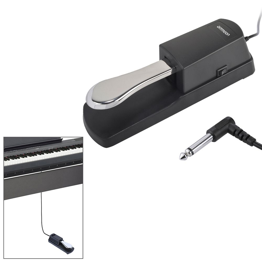 Universal Sustain Pedal For Digital Piano Electronic Keyboard Sustain Foot Pedal With Polarity Switch