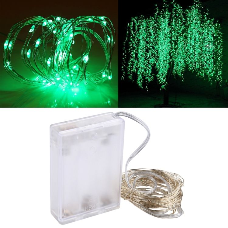 5m 50 LEDs Silver Blue Light Wire String Light Fairy Lamp