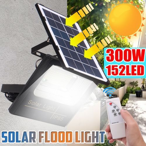 300W Solar Light LED Street Flood Lamp Garden Spotlight 1PCS