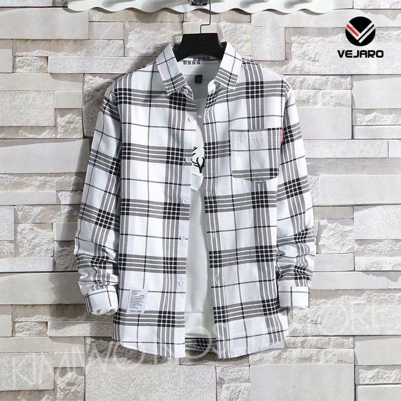 LS02 Men's Shirts Quality Long Sleeve T-Shirt - White