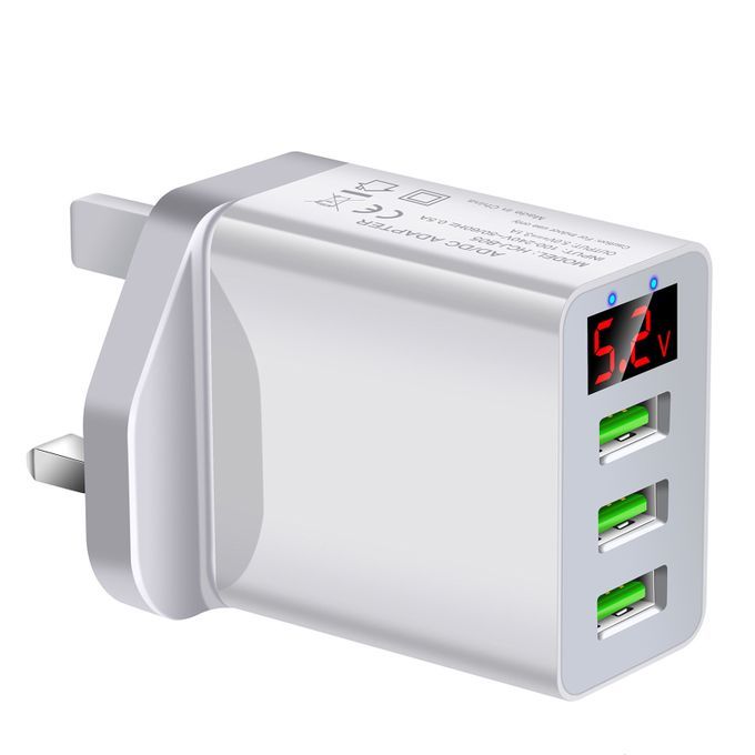 Charger Head 3Port 5V 3A Digital Display