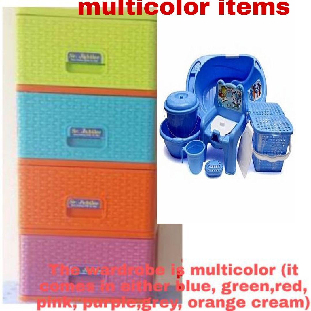 BabyBath Set,Children  Mother Care BathTub, 4 Steps Wardrobe