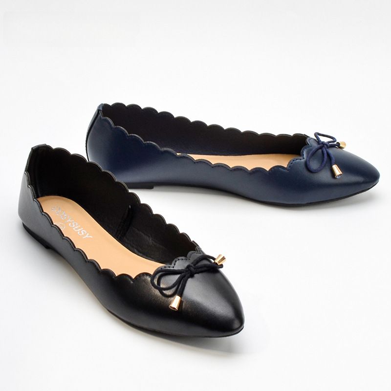 Beautiful Ladies Doll Shoes Lace Edge Women Flat Pumps Shoes
