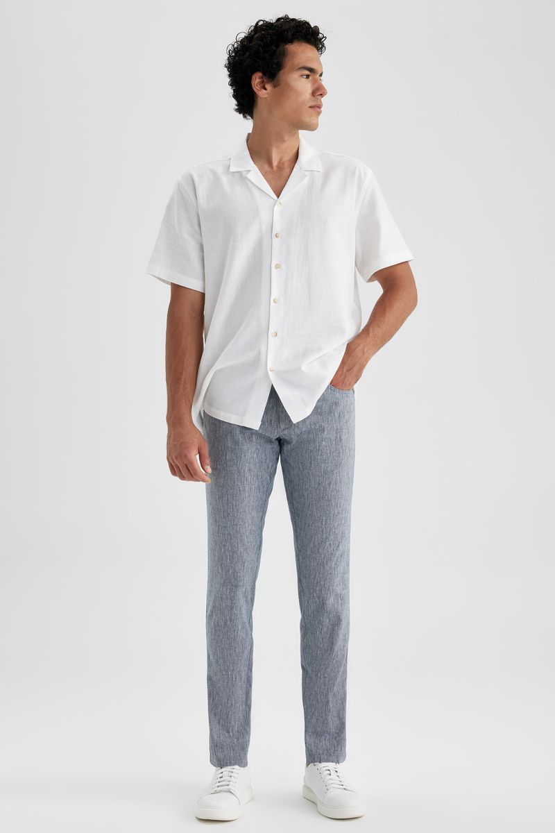 Man Young Regular Fit Woven Trousers - Gray