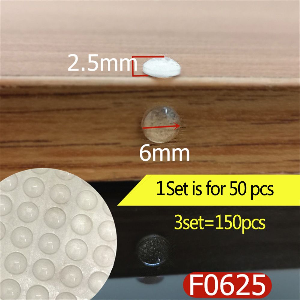 3 Sets Transparent Self Adhesive Rubber Damper Buffer