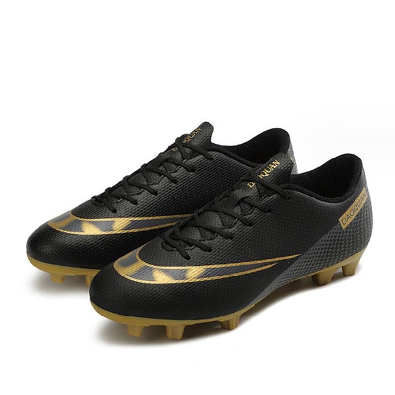 Fashion Football Shoes Men's Women's Non Slip Running Long Spikes Shoes  - White