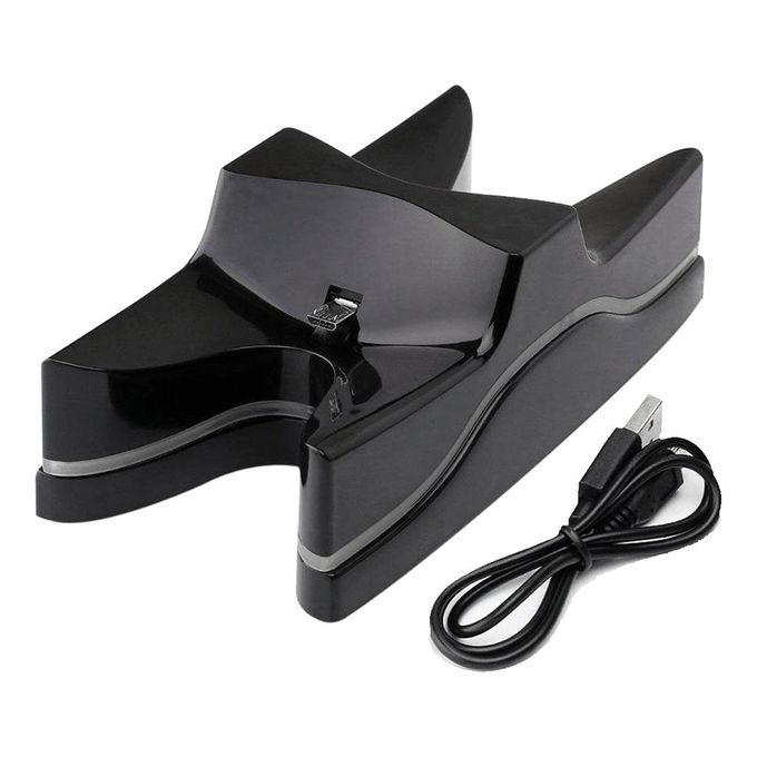For PS4   4 Controller Dual USB Charger LED Dock Station Charging.
