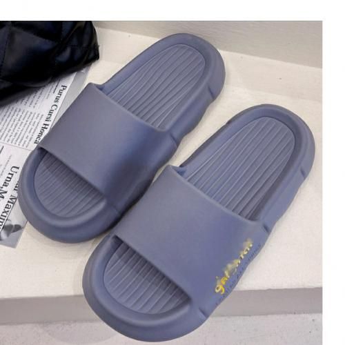 Men Gray Ginoairl Sleek Slippers