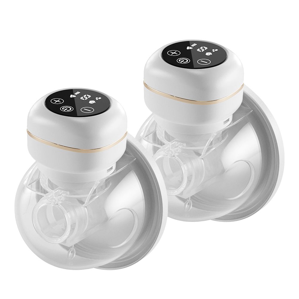 2pcs Wearable Breast Pump Portable Electric Breast Pump