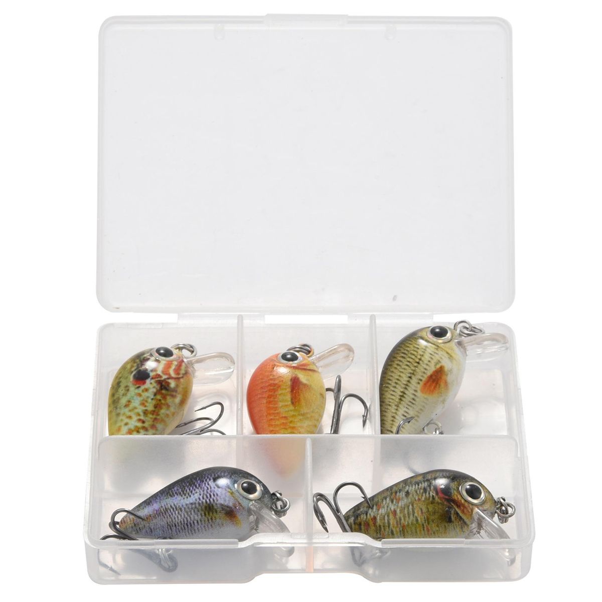 5PCS/Lot 1.5g 2.7cm Topwater 0.1-0.5m 5 pcs Baits with Plast