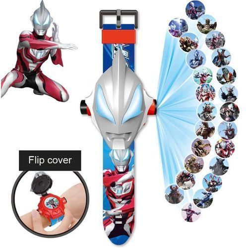 Upgraded Iron Man Transformation Cartoon Theme Premium Children's Watches Toys With Light Projector Toy Gifts